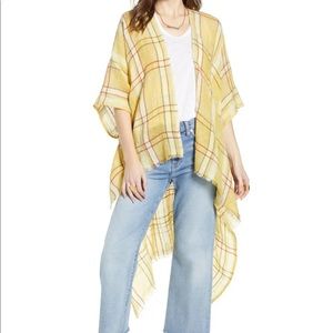 Free People Reverie gold duster kimono boho top